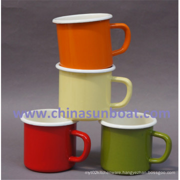 Sunboat Thickened Office Coffee Cups Breakfast Milk Glass Children Glasses Enamel Cup/Mug Tableware